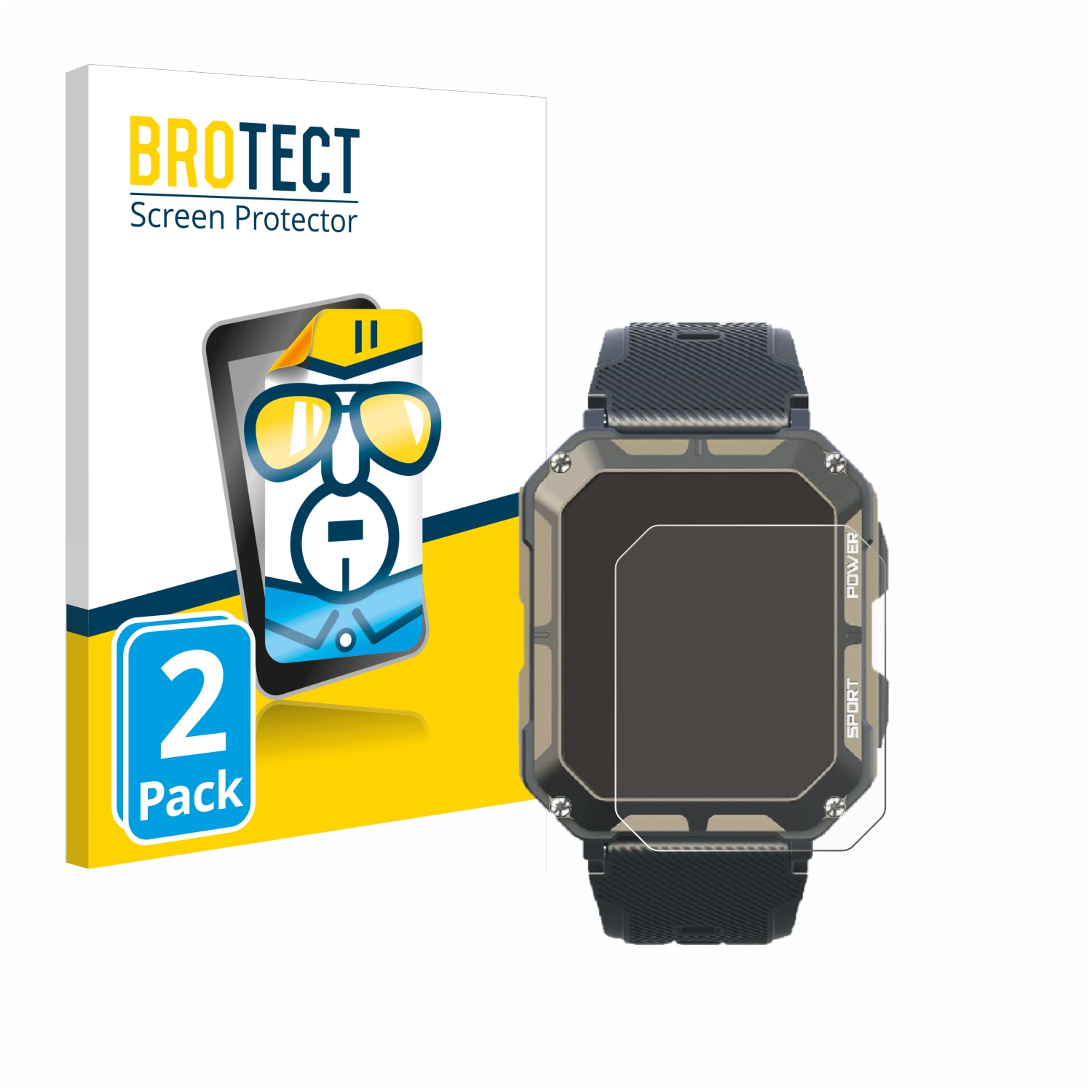 2x BROTECT Displayschutz-Folie pro Blackview C20Pro 1.83