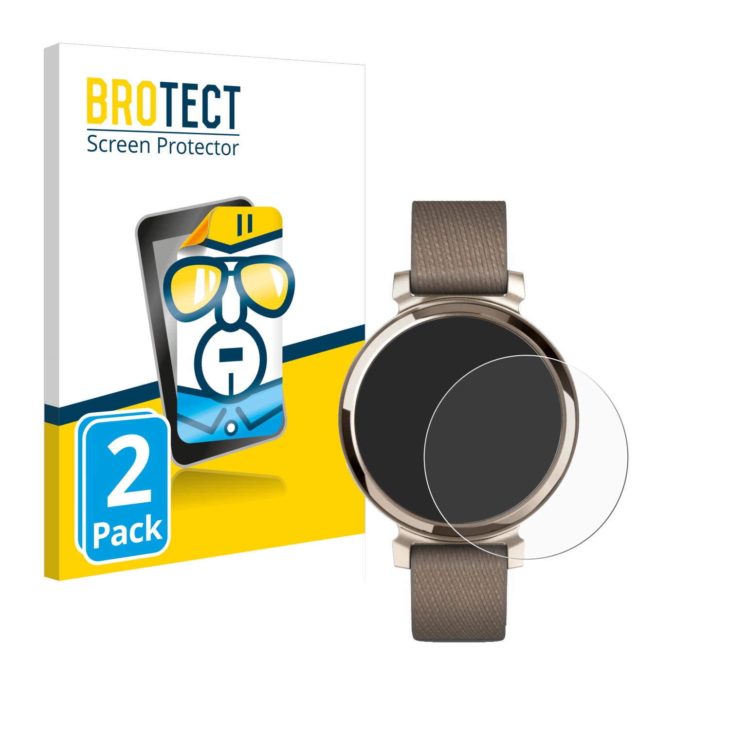 2x BROTECT Displayschutz-Folie pro Garmin Lily 2