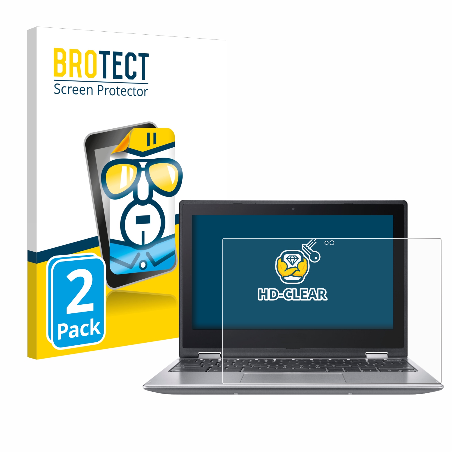 2x BROTECT Displayschutz-Folie pro Acer Chromebook Spin 511 R756TN-TCO