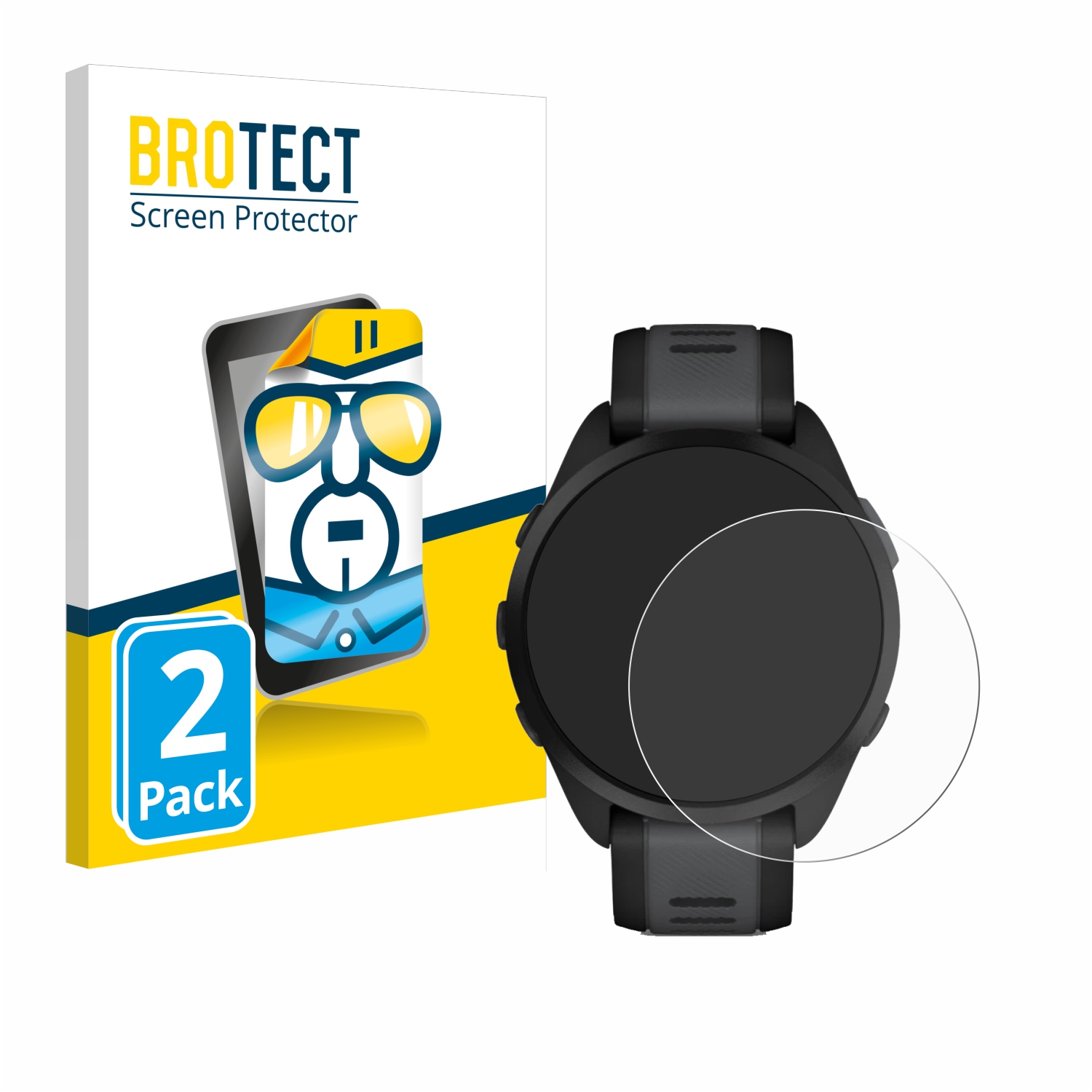 2x BROTECT Displayschutz-Folie pro Garmin Forerunner 165