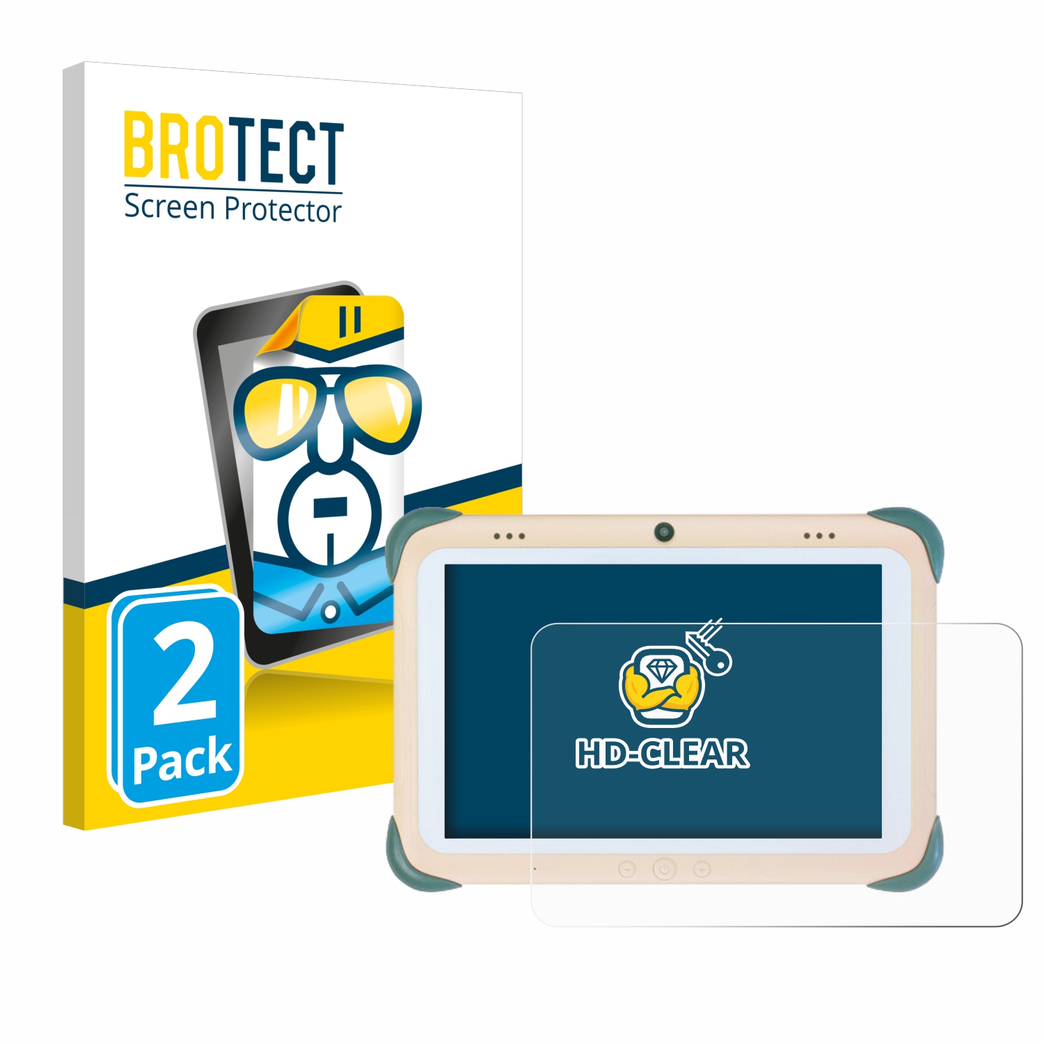 2x BROTECT Displayschutz-Folie pro Fox & Sheep Kids Tablet