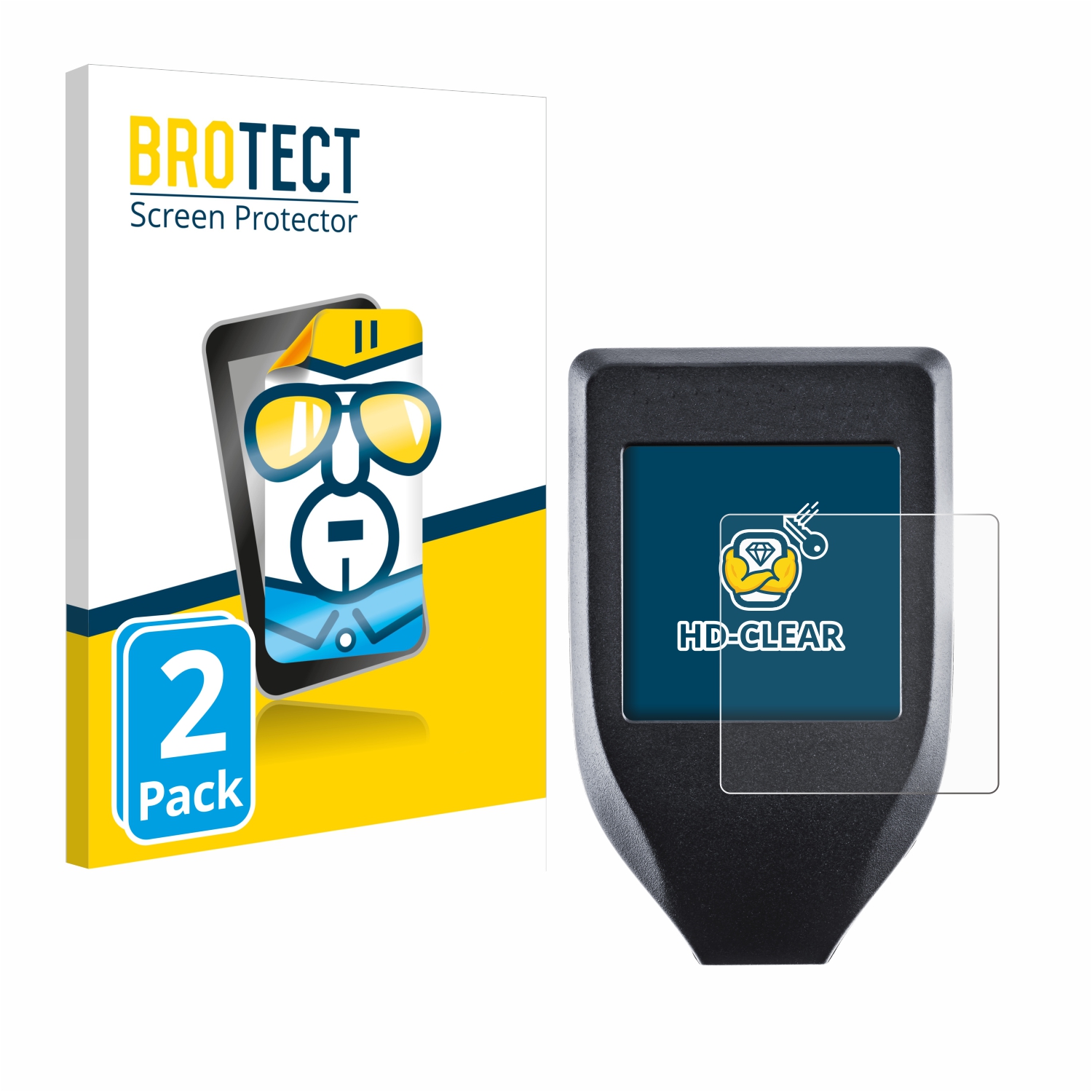 2x BROTECT Displayschutz-Folie für Trezor Model