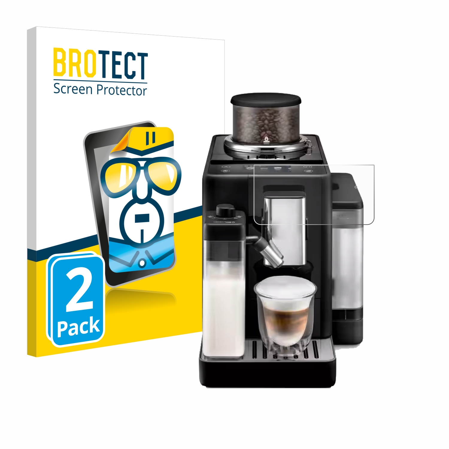 2x BROTECT Displayschutz-Folie pro DeLonghi Rivelia