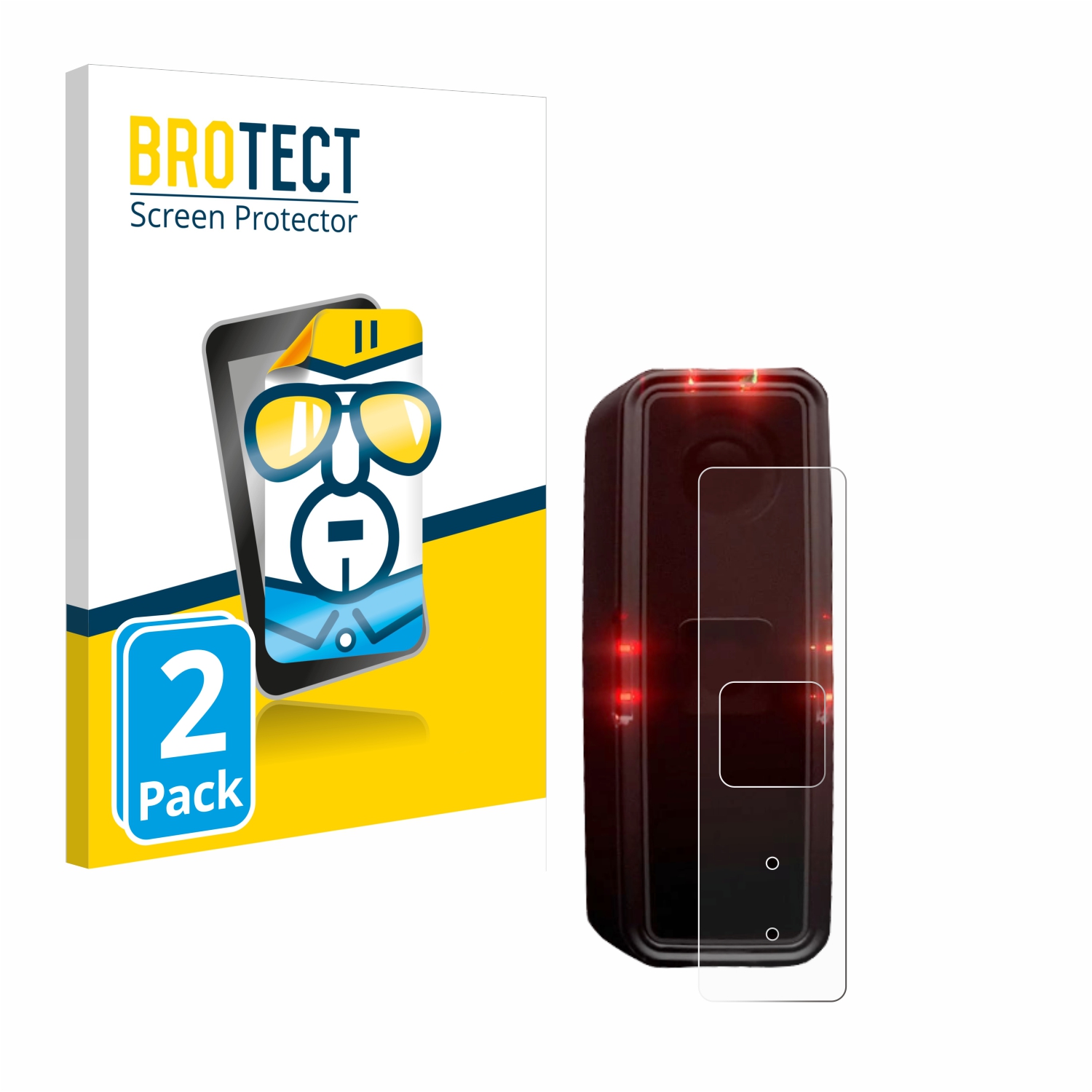 2x BROTECT Displayschutz-Folie pro Alps Alpine Ride Safety RS 1000