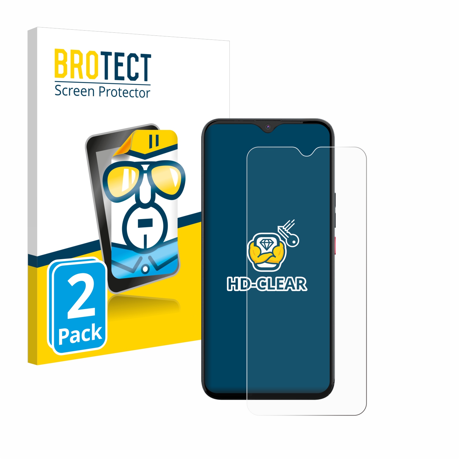 2x BROTECT Displayschutz-Folie pro Gigaset GS5 PRO SE