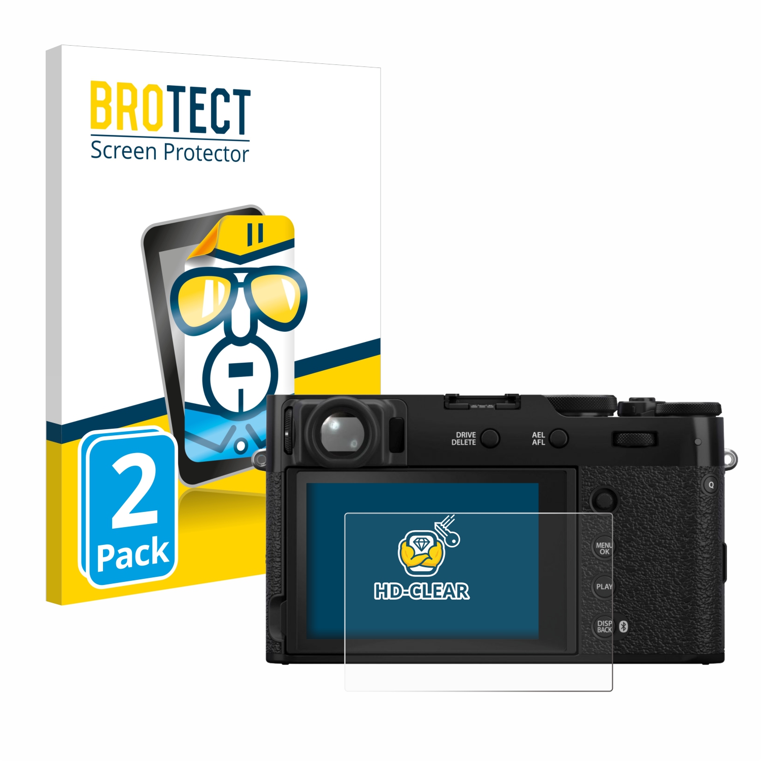 2x BROTECT Displayschutz-Folie pro Fujifilm X100VI