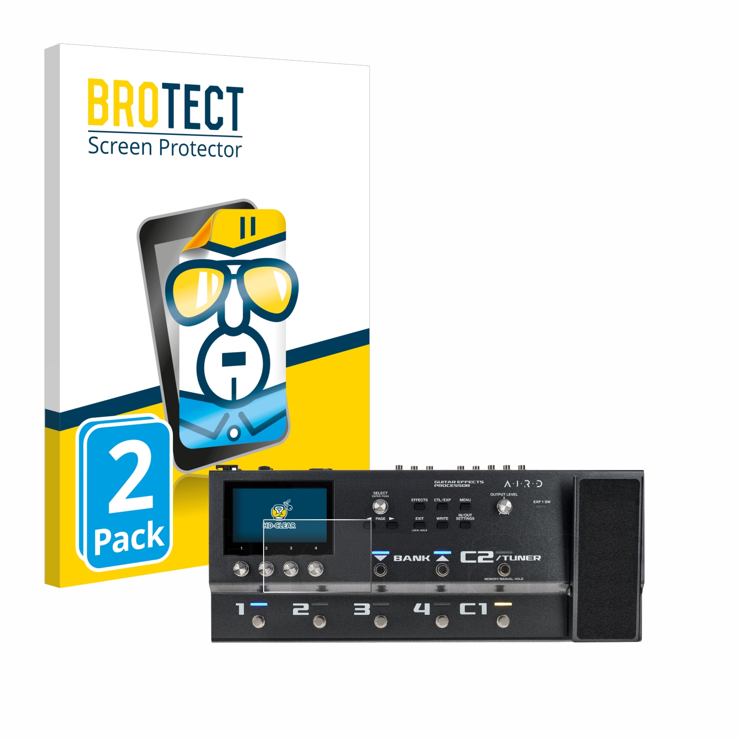 2x BROTECT Displayschutz-Folie pro Boss GX-100