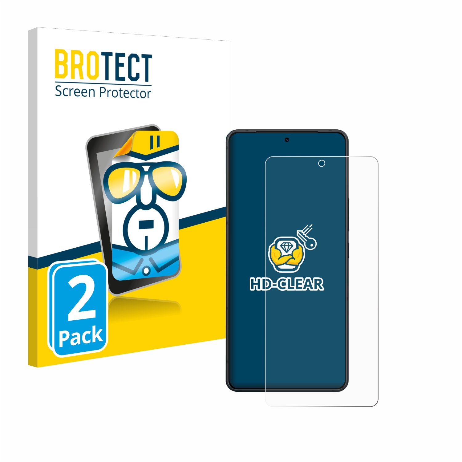 2x BROTECT Displayschutz-Folie pro ASUS ZenFone 11 Ultra