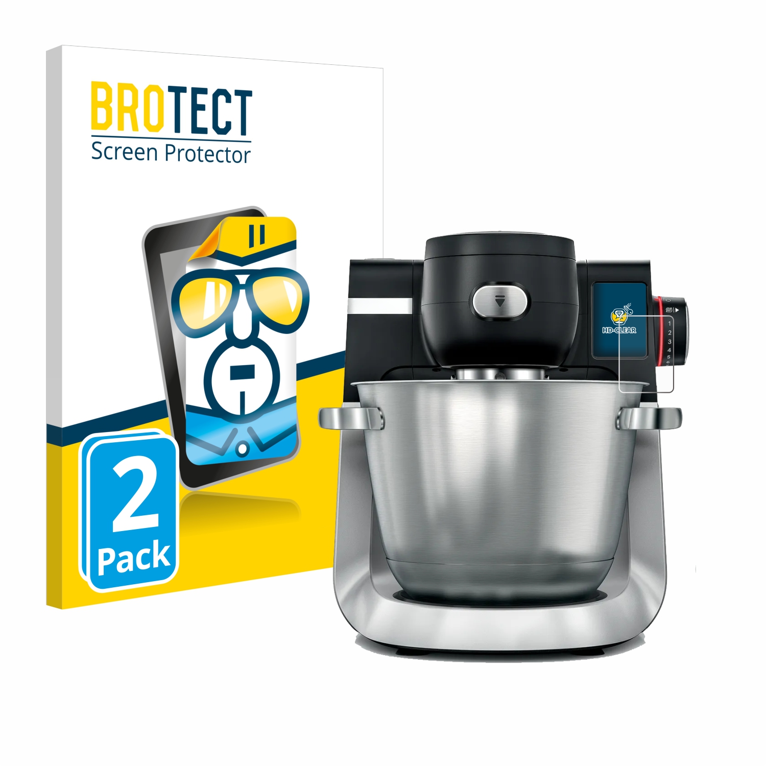 2x BROTECT Displayschutz-Folie pro Bosch MUM Serie 6