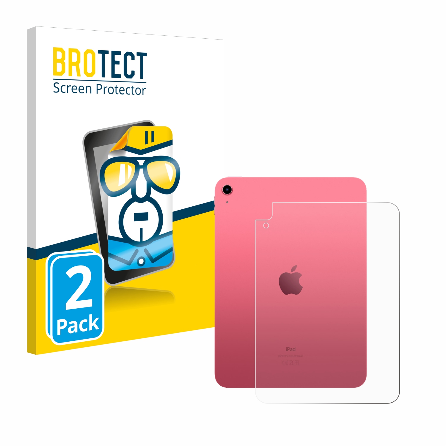 2x BROTECT Displayschutz-Folie pro Apple iPad 10.9 WiFi Cellular 2022 (zadní strana, 10. Gen.)