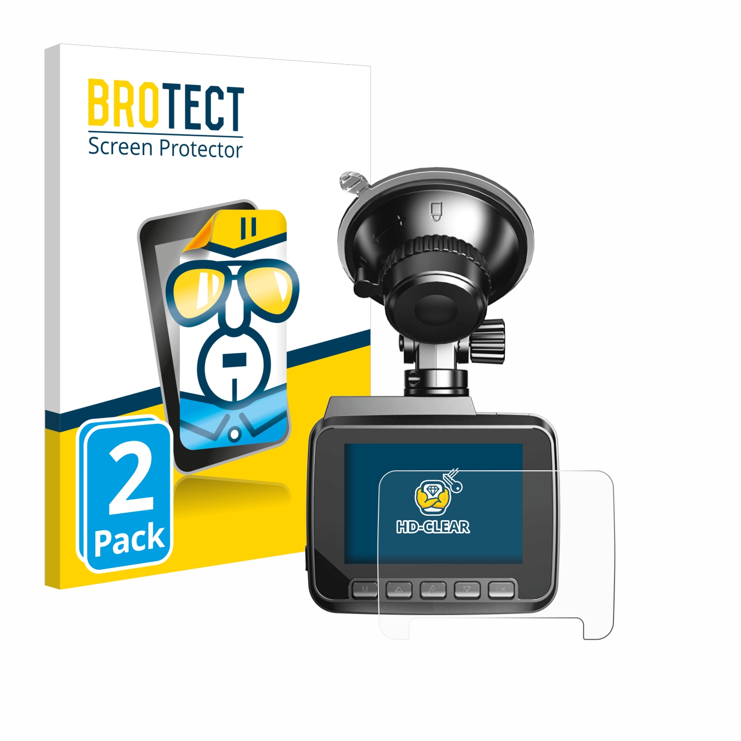 2x BROTECT Displayschutz-Folie pro Azdome IT-G63D