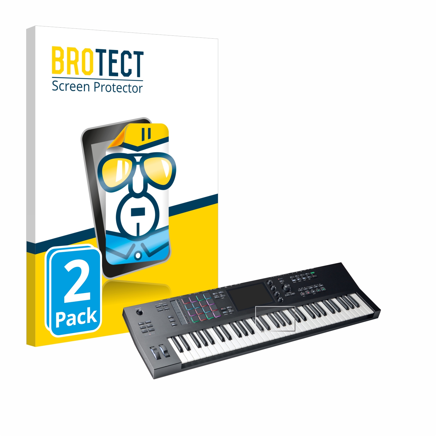 2x BROTECT Displayschutz-Folie pro Akai MPC Key 61