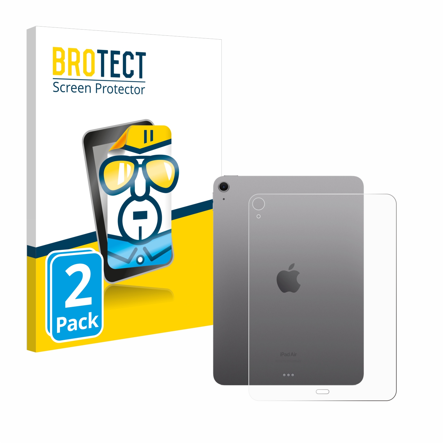 2x BROTECT Displayschutz-Folie pro Apple iPad Air 11 WiFi Cellular 2024 (zadní strana)