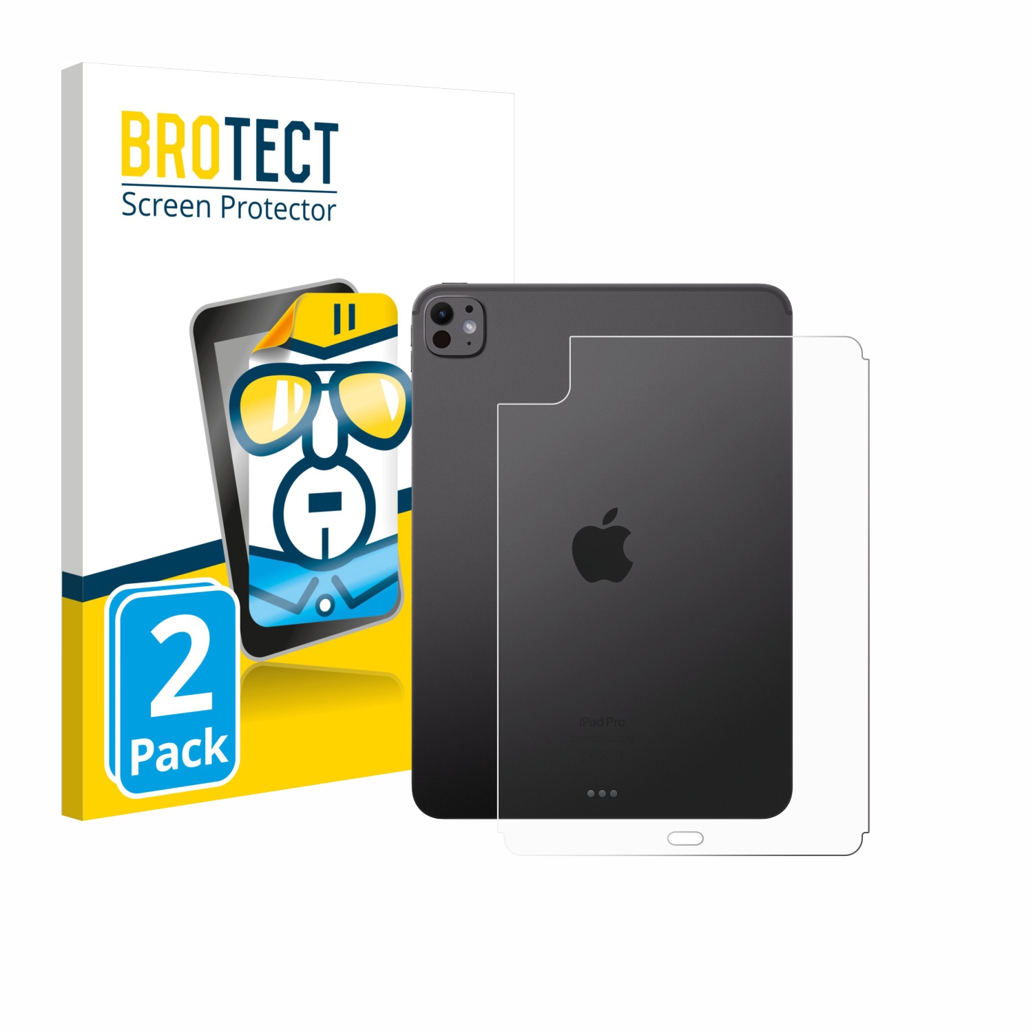 2x BROTECT Displayschutz-Folie pro Apple iPad Pro 11 WiFi 2024 (zadní strana)