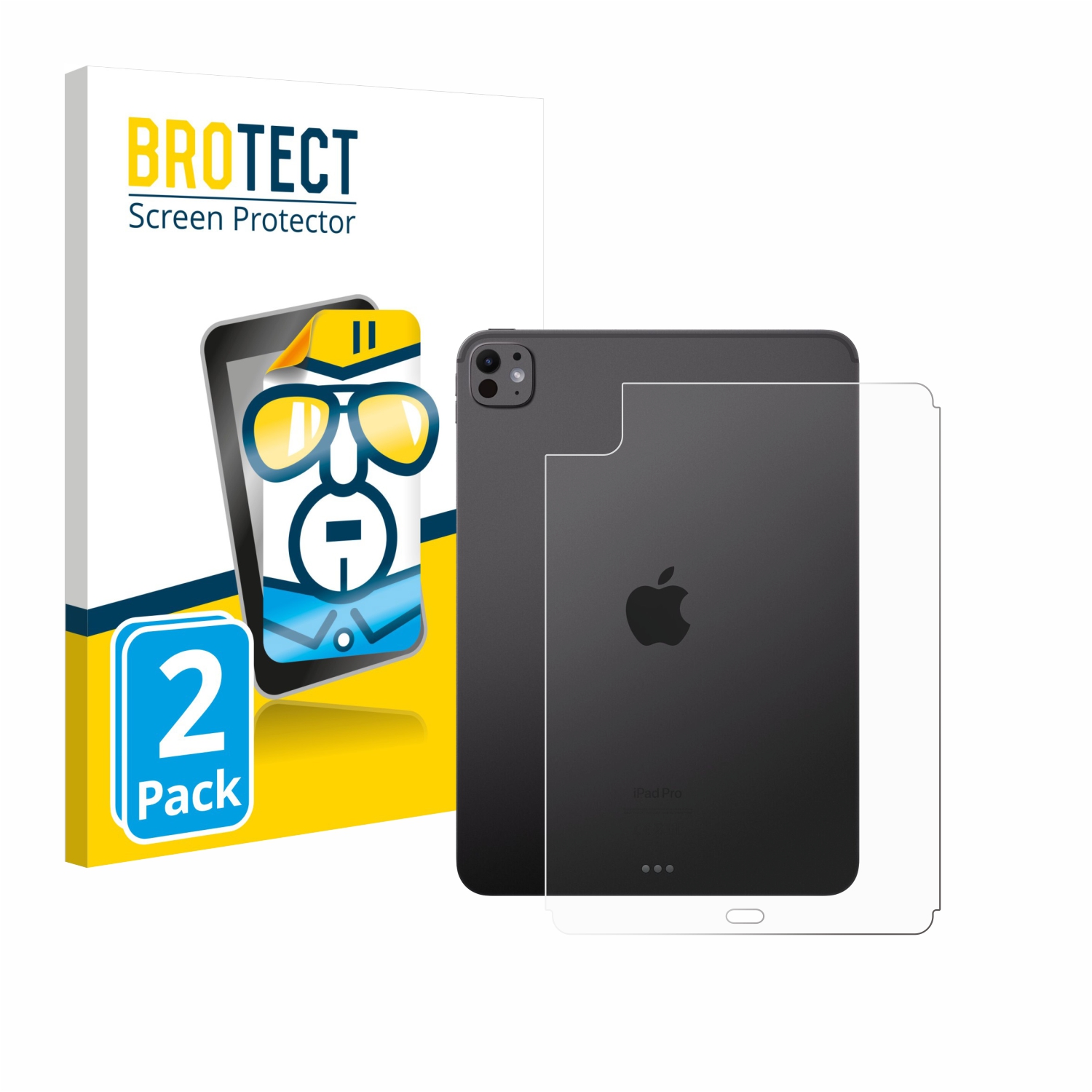 2x BROTECT Displayschutz-Folie pro Apple iPad Pro 11 WiFi Cellular 2024 (zadní strana)