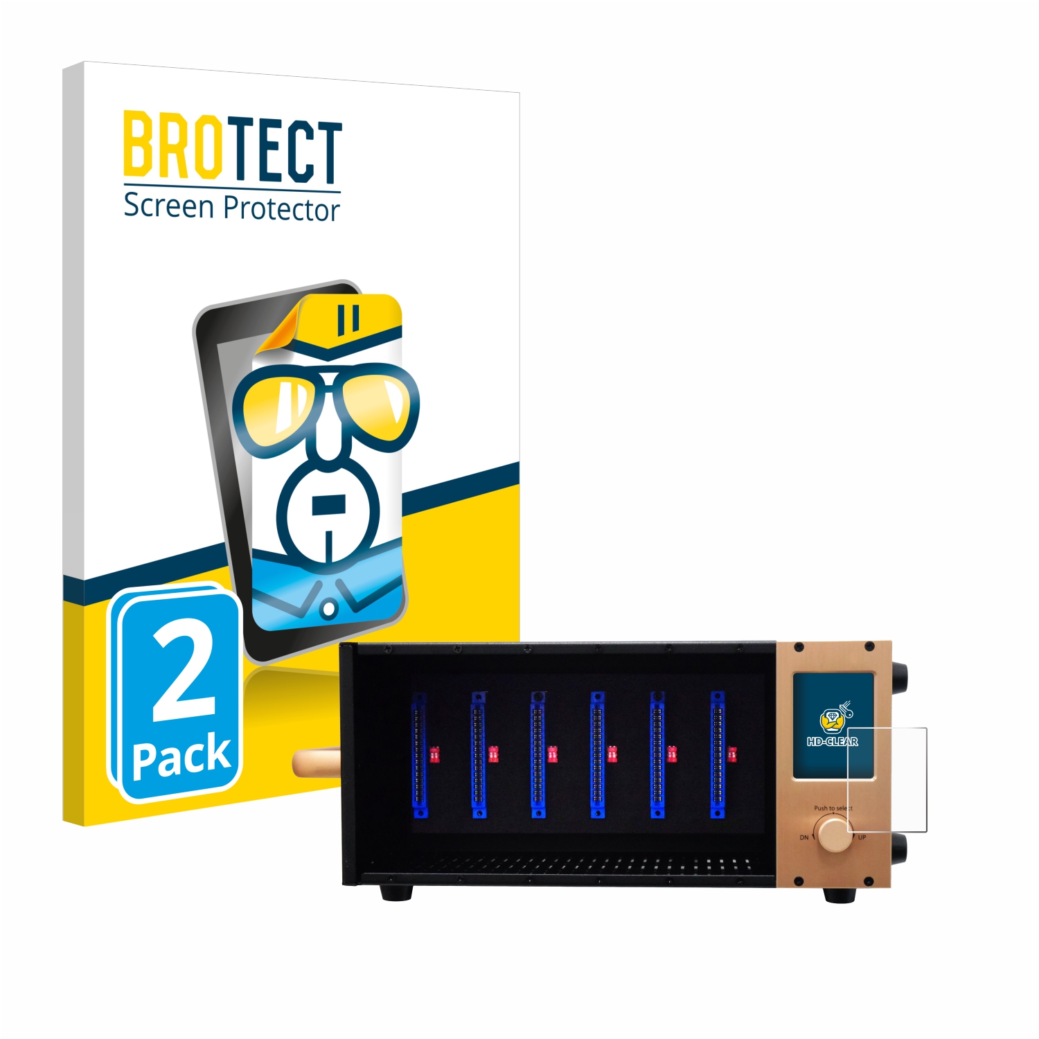 2x BROTECT Displayschutz-Folie pro Fredenstein Bento 6DS