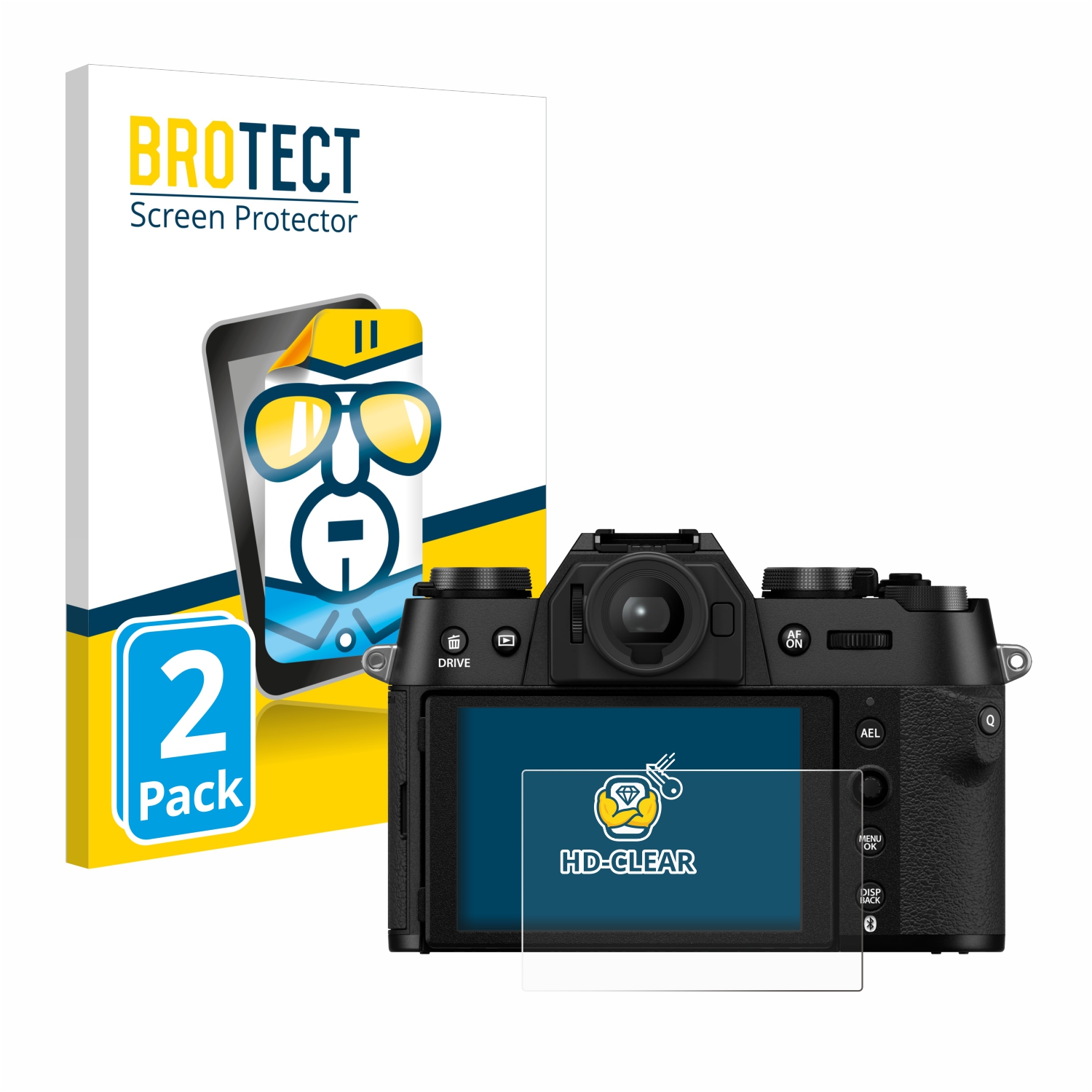 2x BROTECT Displayschutz-Folie pro Fujifilm X-T50