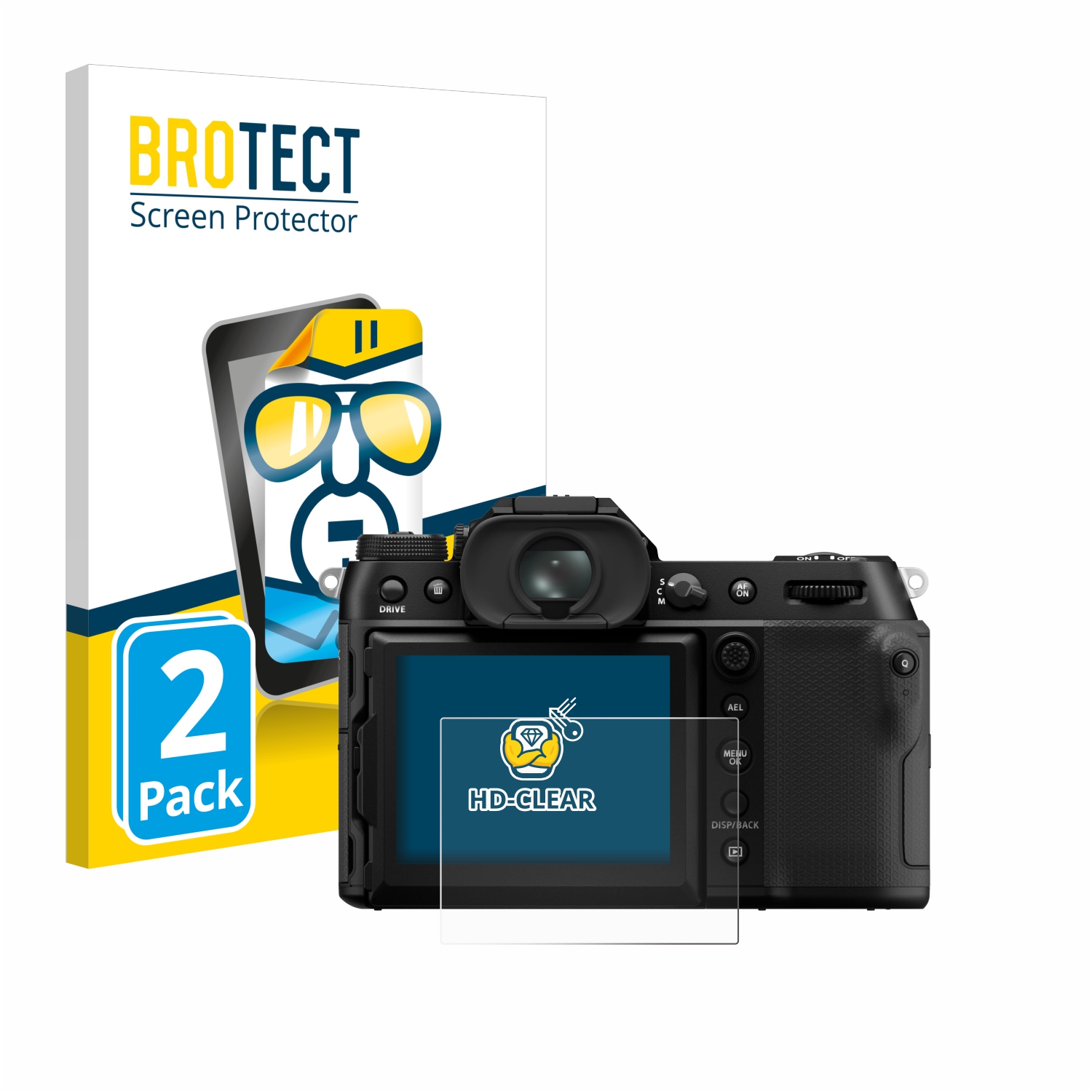 2x BROTECT Displayschutz-Folie pro Fujifilm GFX100S II
