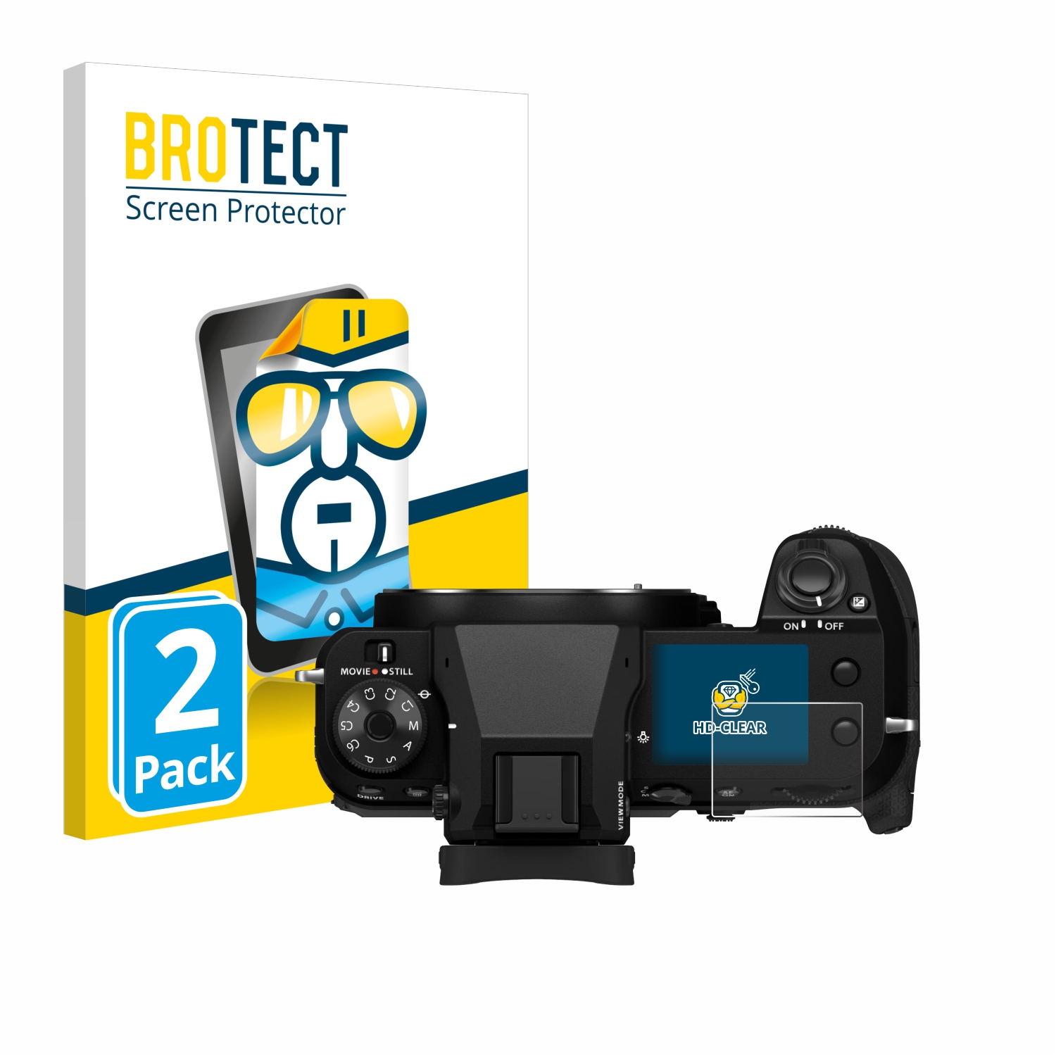 2x BROTECT Displayschutz-Folie pro Fujifilm GFX100S II (displej na ramínku)