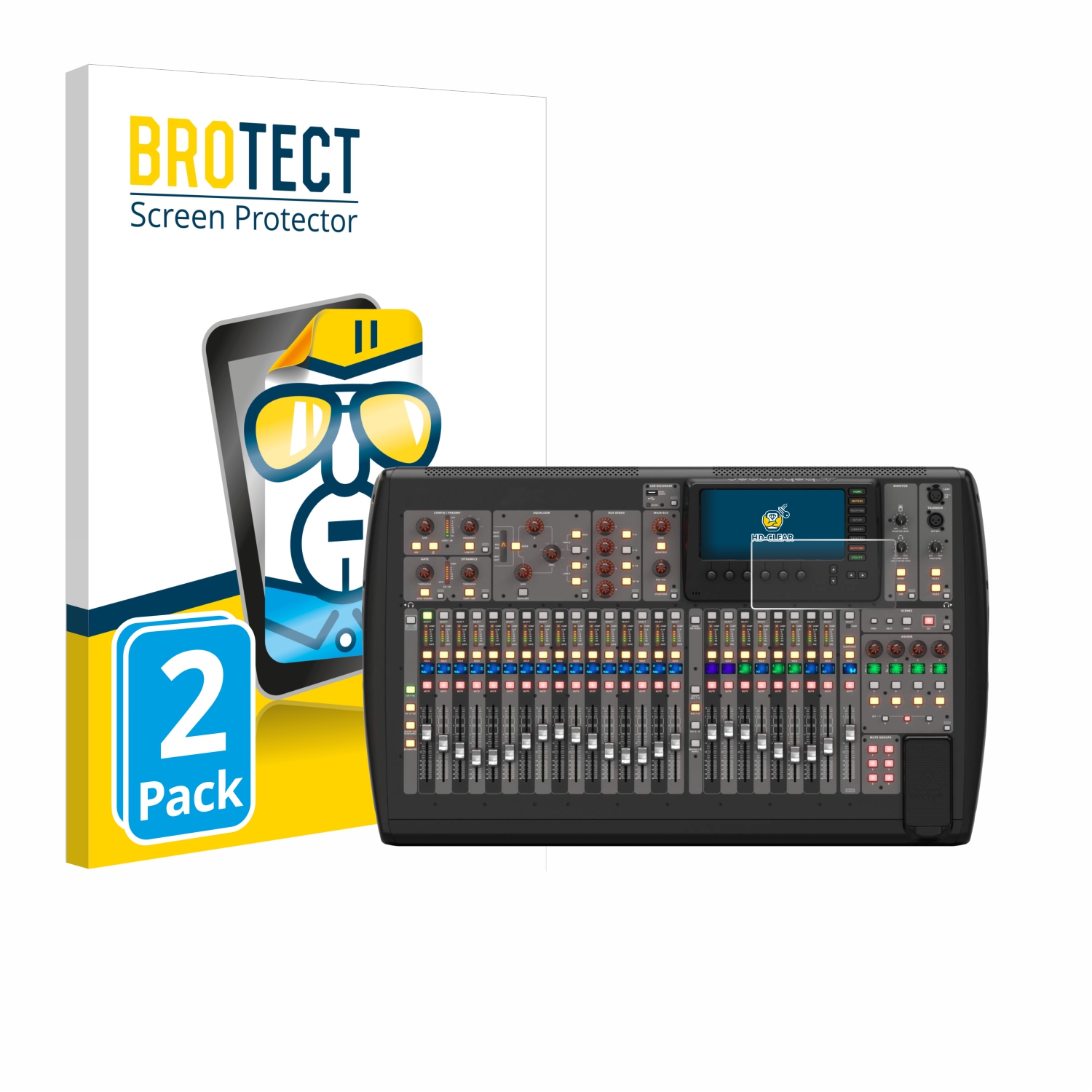 2x BROTECT Displayschutz-Folie pro Behringer X32