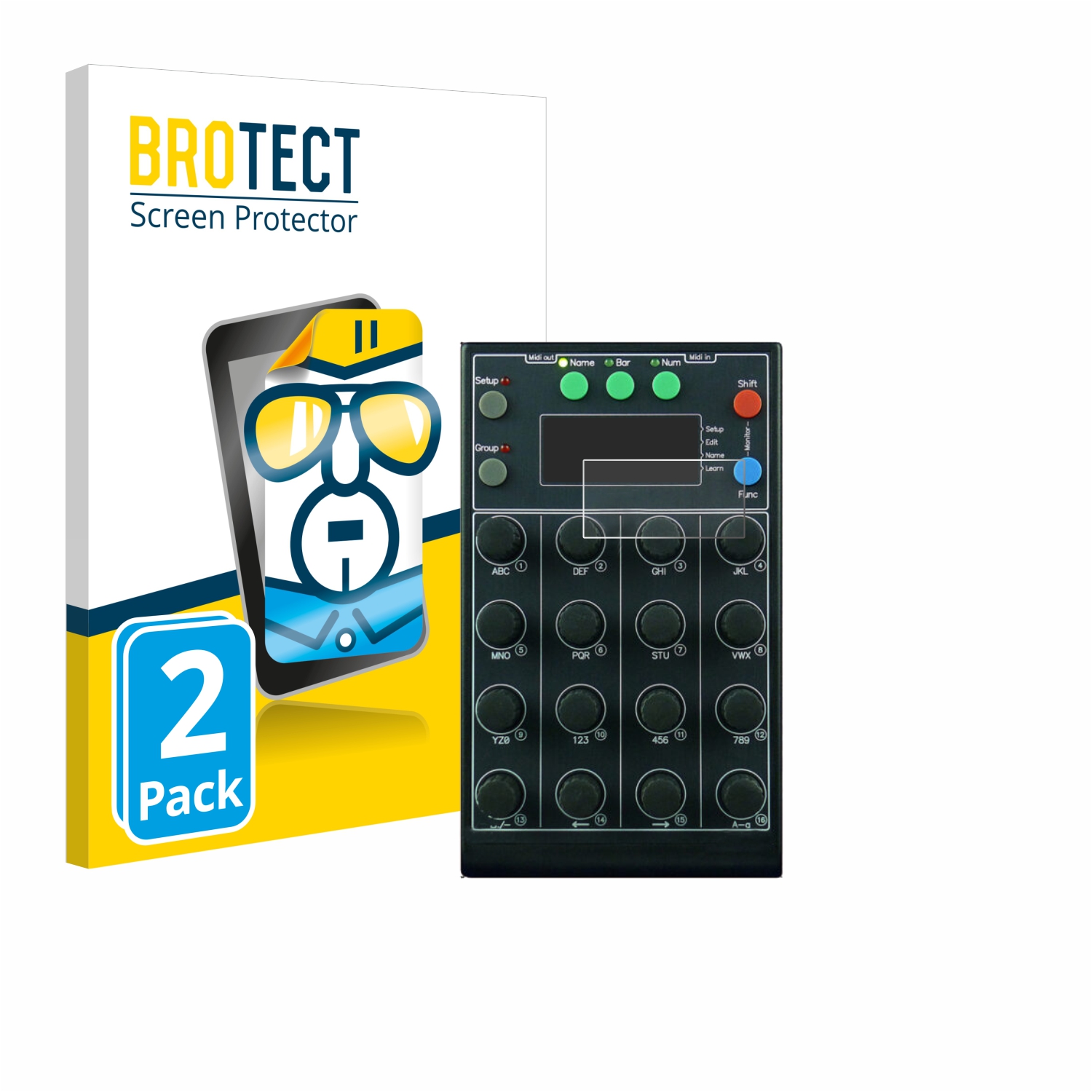 2x BROTECT Displayschutz-Folie pro Faderfox EC4