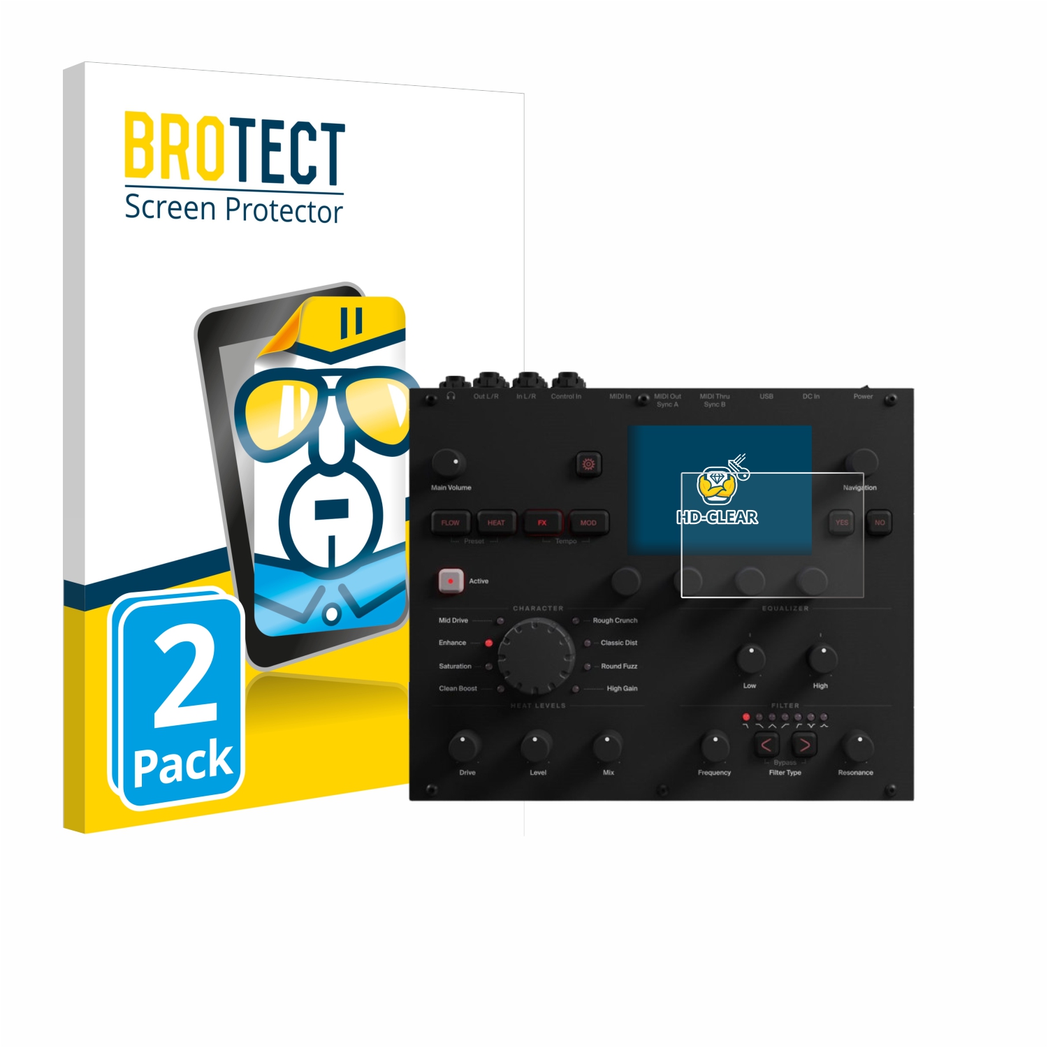 2x BROTECT Displayschutz-Folie pro Elektron Analog Heat +FX
