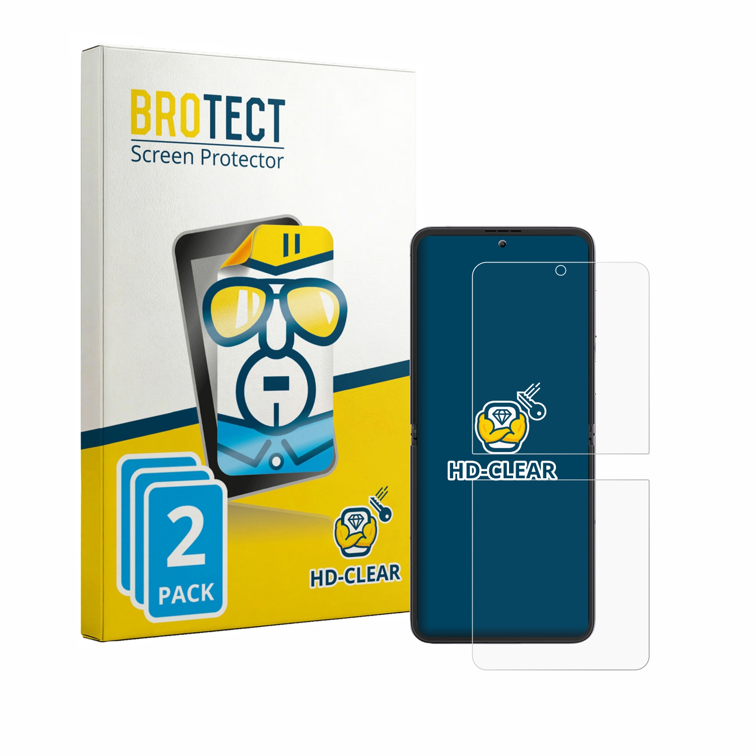 2x BROTECT Displayschutz-Folie pro Blackview Hero 10 (přední displej)
