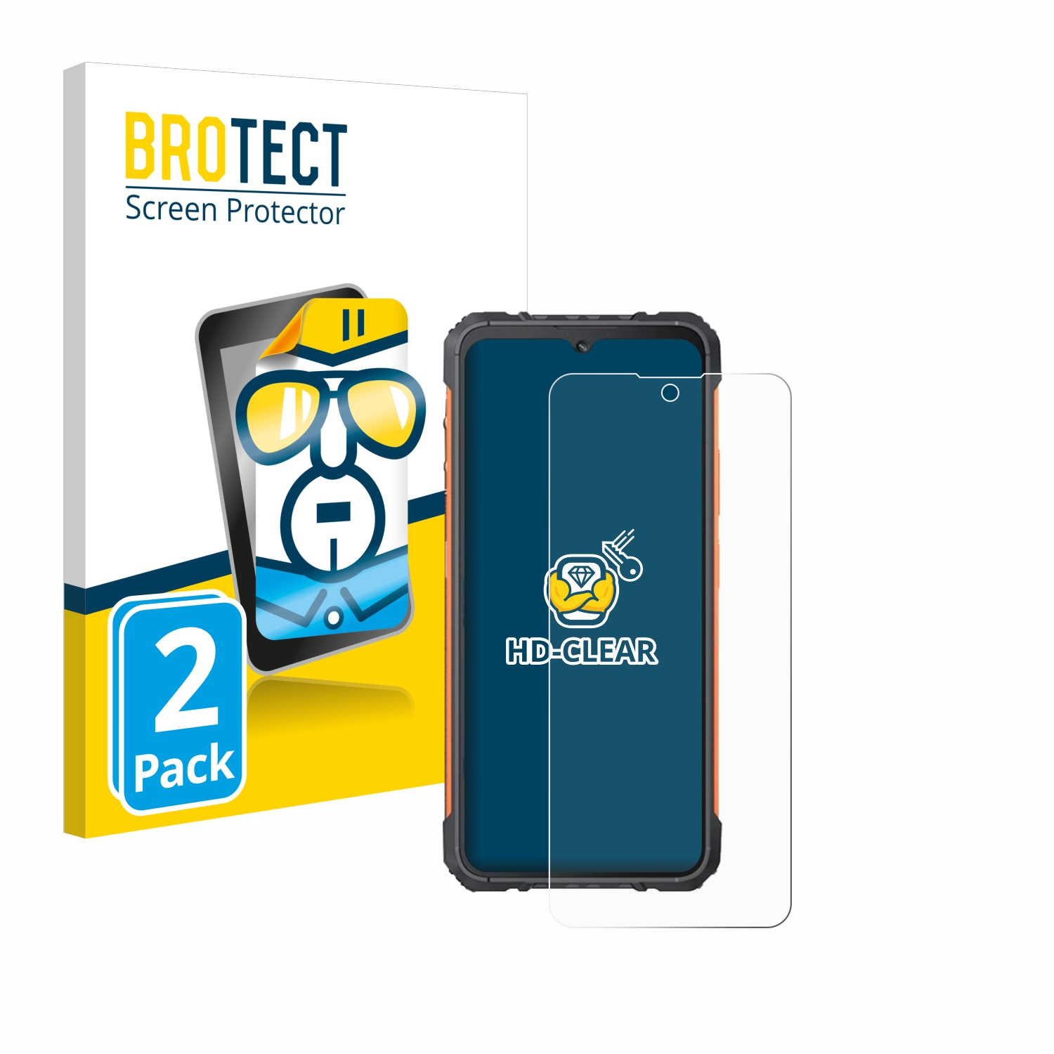 2x BROTECT Displayschutz-Folie pro Cubot KingKong Ace3