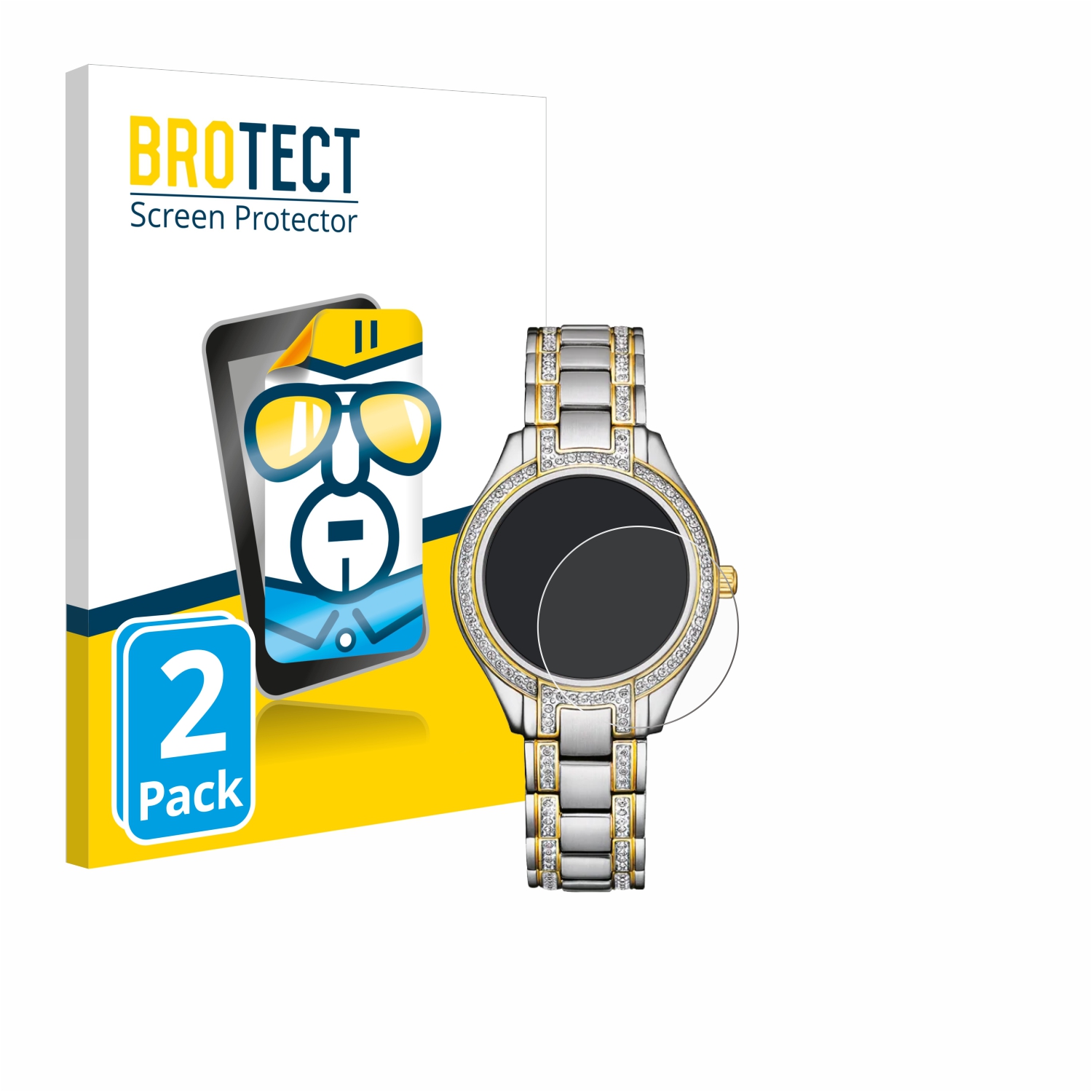 2x BROTECT Displayschutz-Folie pro Citizen Eco Drive FE1234-50L