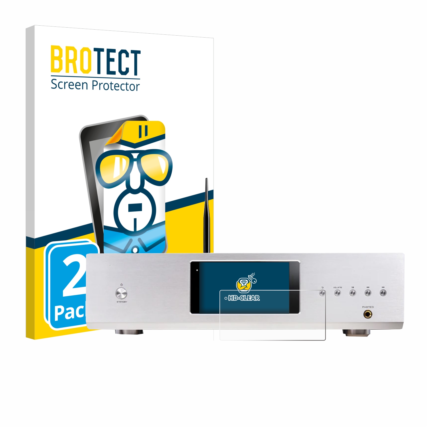 2x BROTECT Displayschutz-Folie pro Cayin CS-100DAP