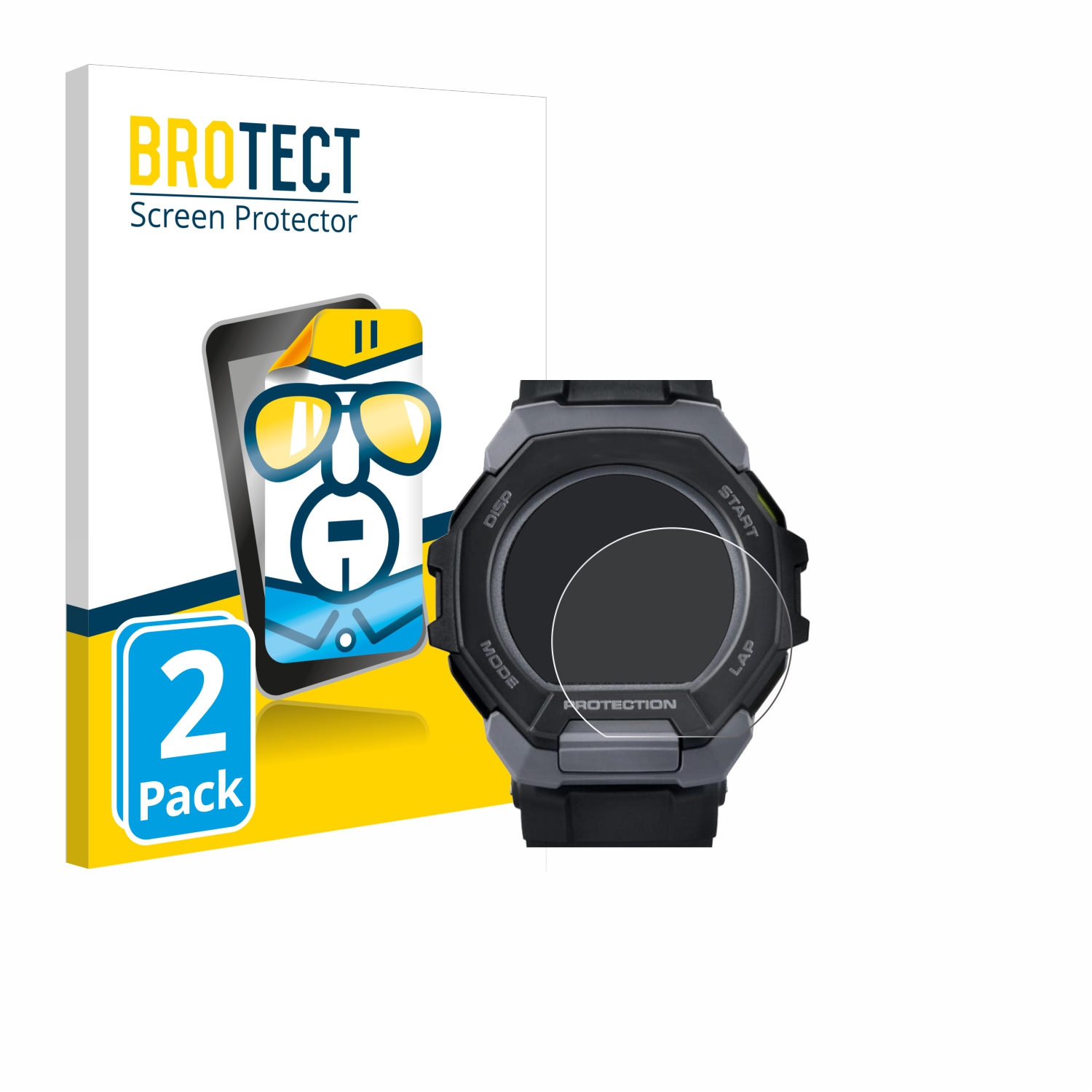 2x BROTECT Displayschutz-Folie pro Casio G-Shock G-Squad GBD-300