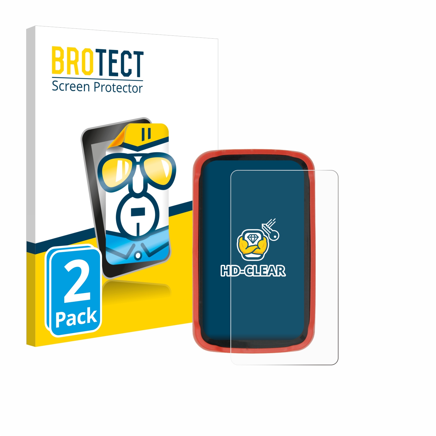 2x BROTECT Displayschutz-Folie pro Emmerl Pagertester