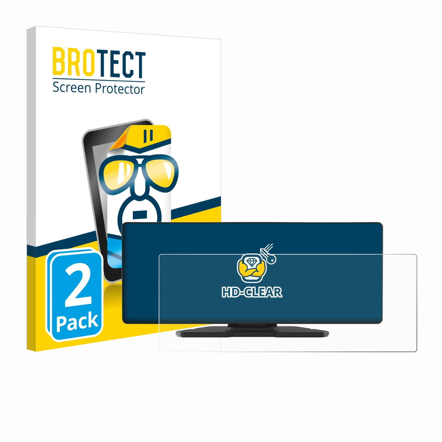 2x BROTECT Displayschutz-Folie pro Carpuride W903 9.3