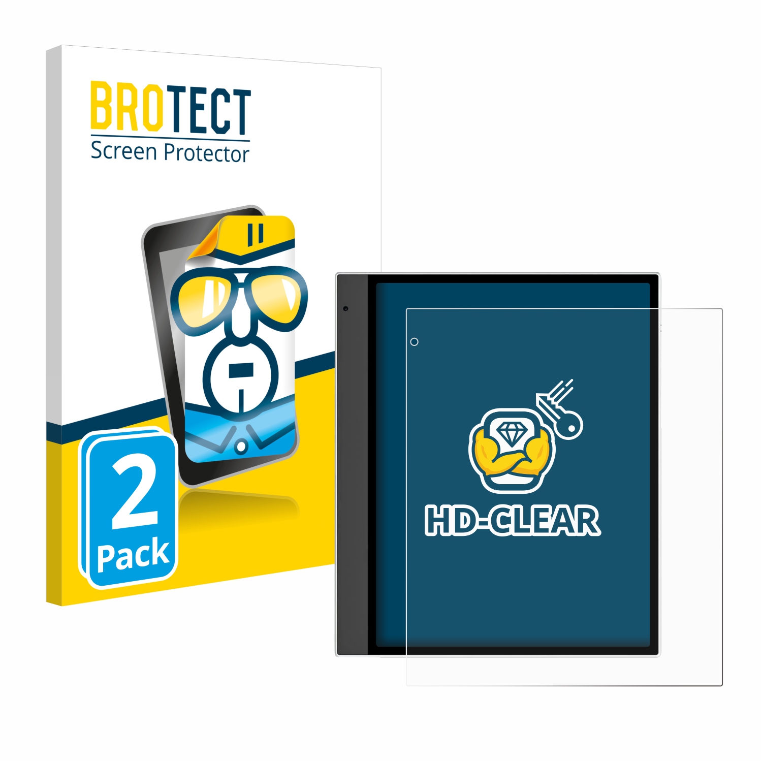 2x BROTECT Displayschutz-Folie pro Bigme inkNote X Color