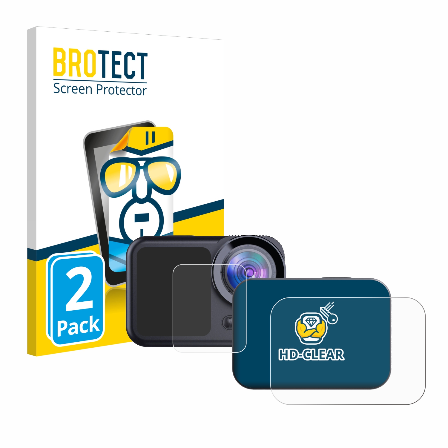 2x BROTECT Displayschutz-Folie pro Easypix GoXtreme Manta