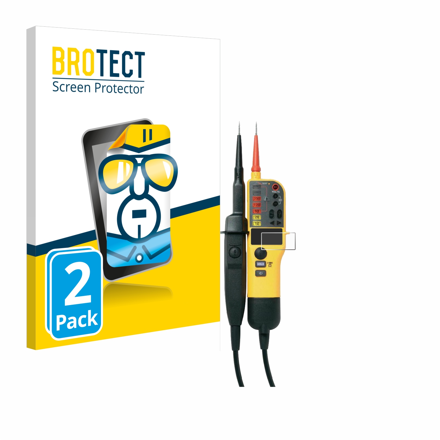 2x BROTECT Displayschutz-Folie pro Fluke T150