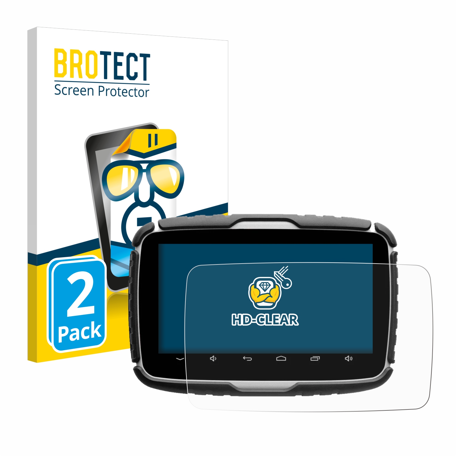 2x BROTECT Displayschutz-Folie pro Elebest Rider A6+ 5