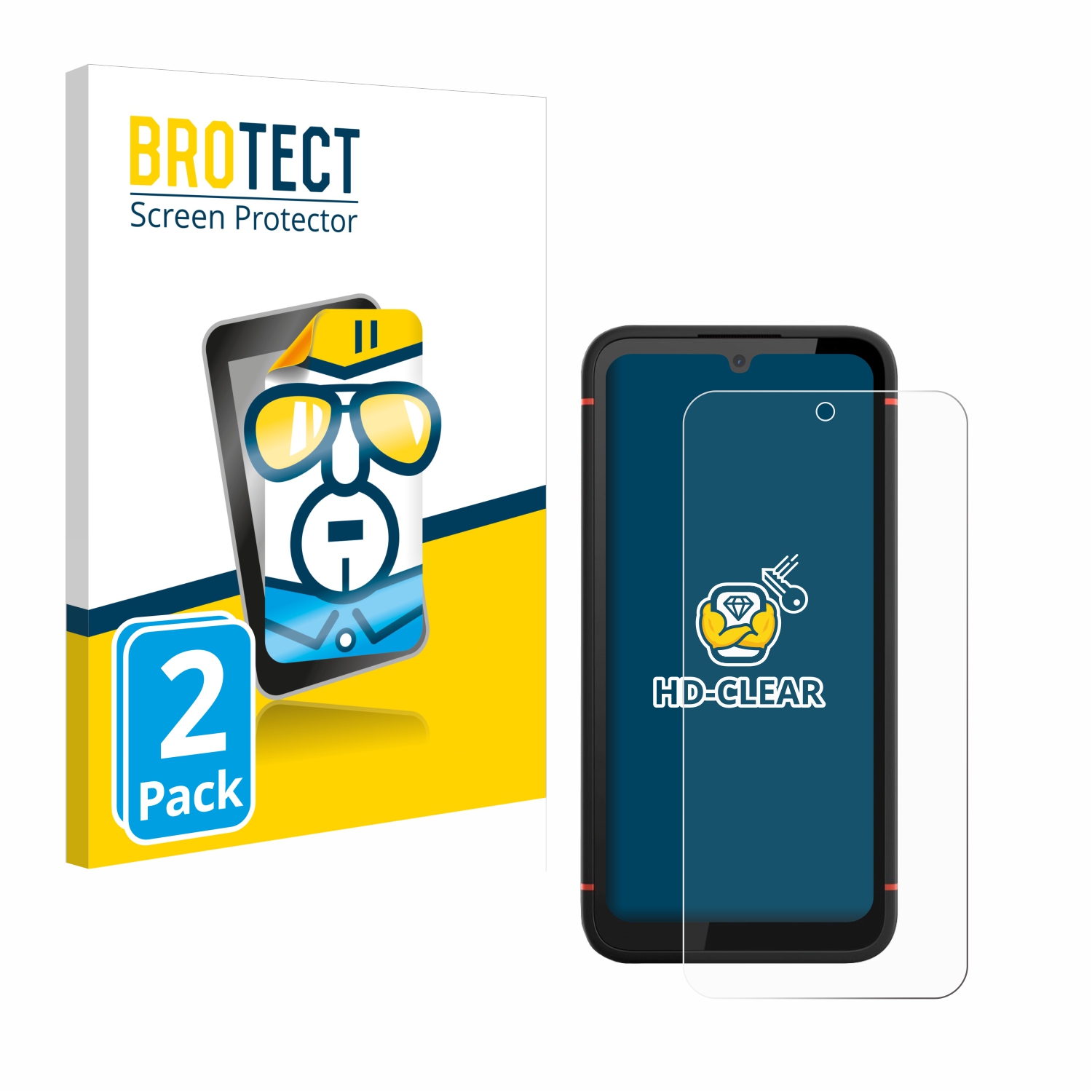 2x BROTECT Displayschutz-Folie pro Gigaset GX4 Pro