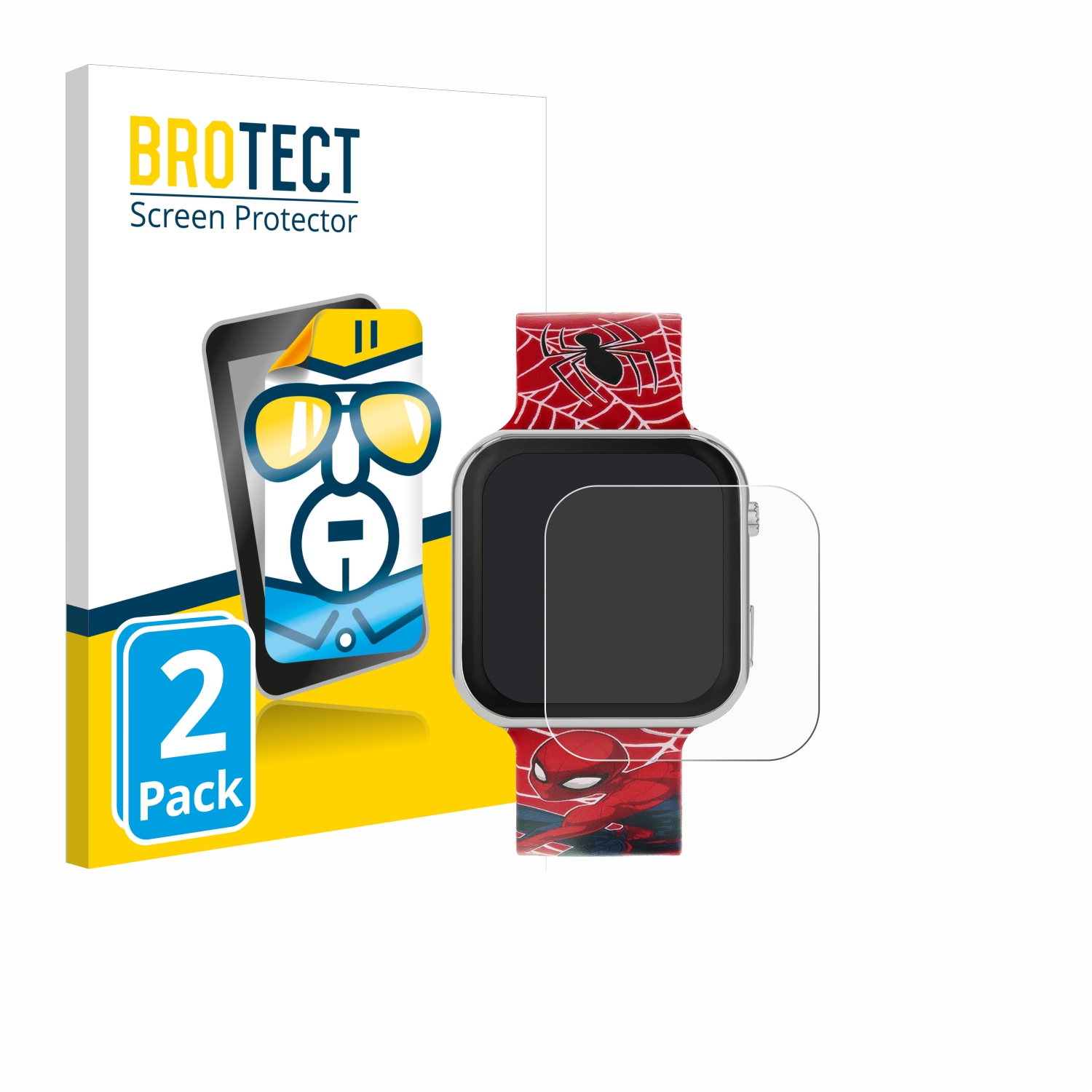 2x BROTECT Displayschutz-Folie pro Disney Spiderman SPD4719ARG