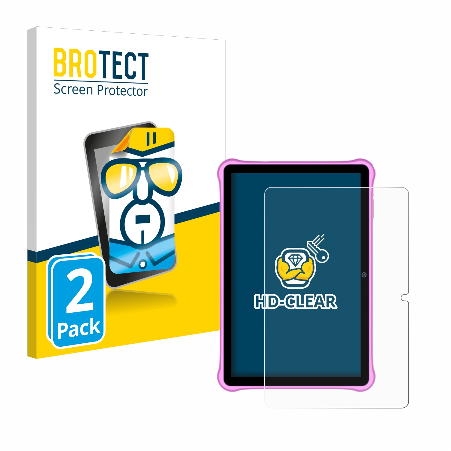 2x BROTECT Displayschutz-Folie pro Blackview Tab A7 Kids