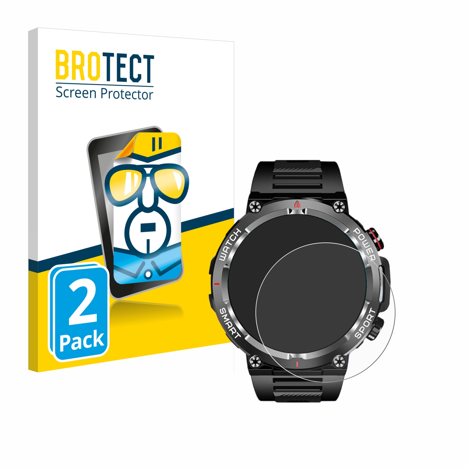 2x BROTECT Displayschutz-Folie pro Blackview W50 1.39