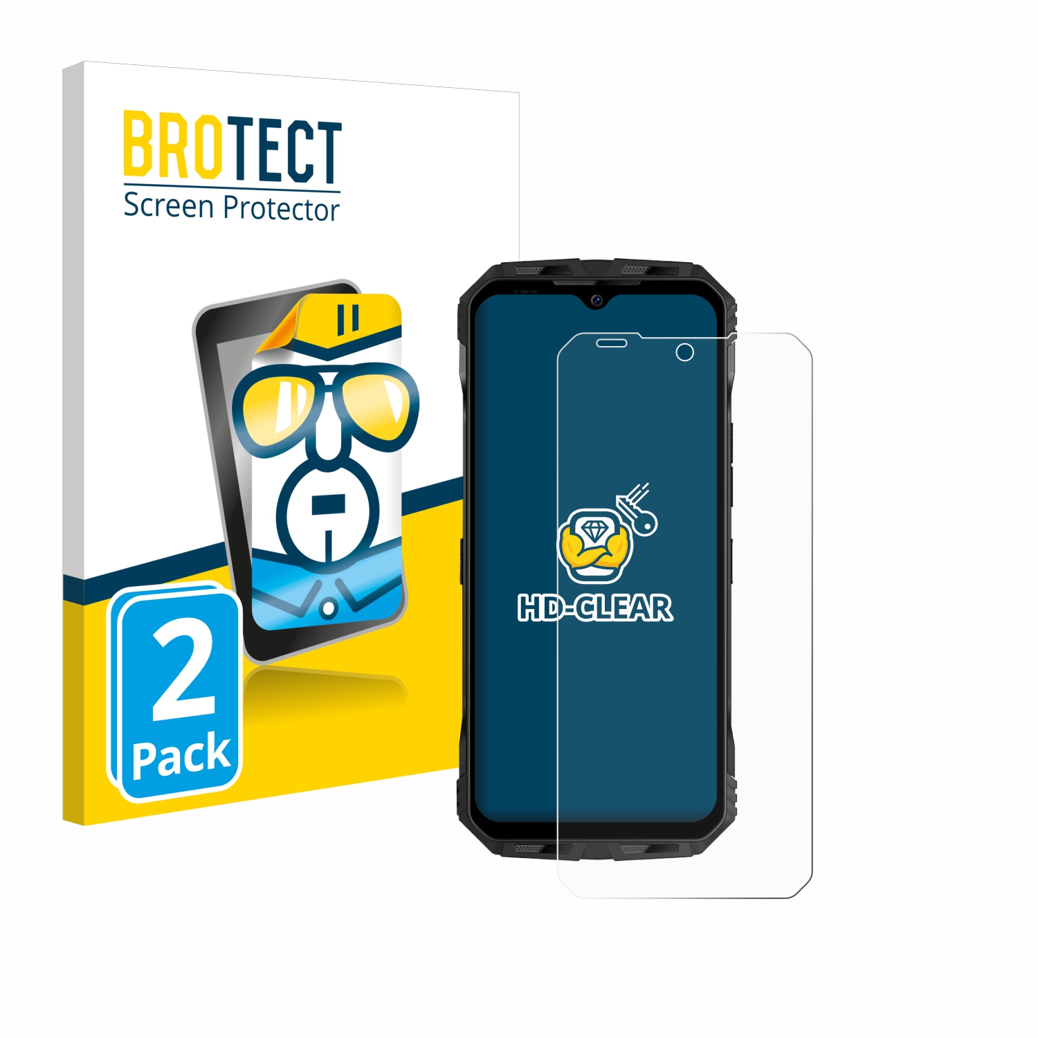 2x BROTECT Displayschutz-Folie pro Doogee V Max Plus