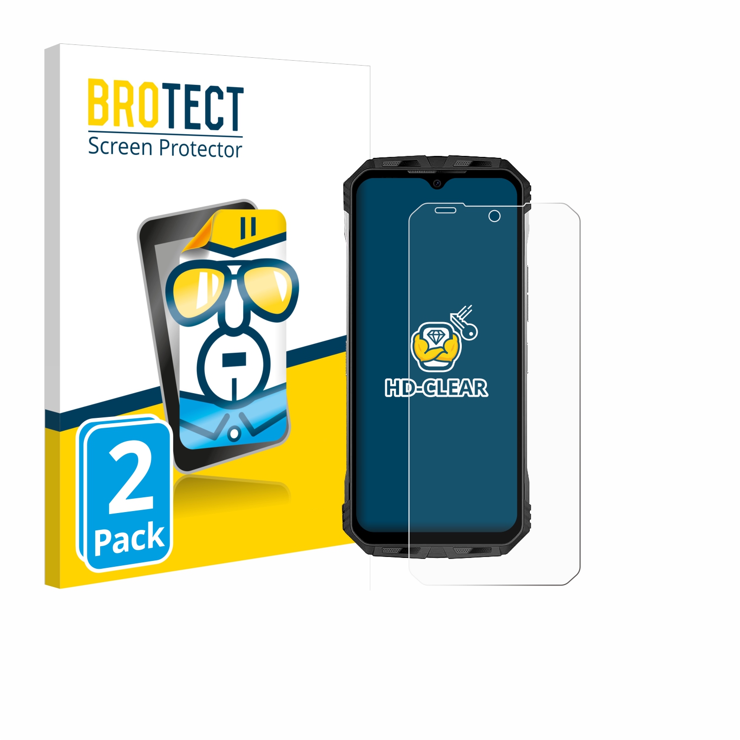 2x BROTECT Displayschutz-Folie pro Doogee S punkt