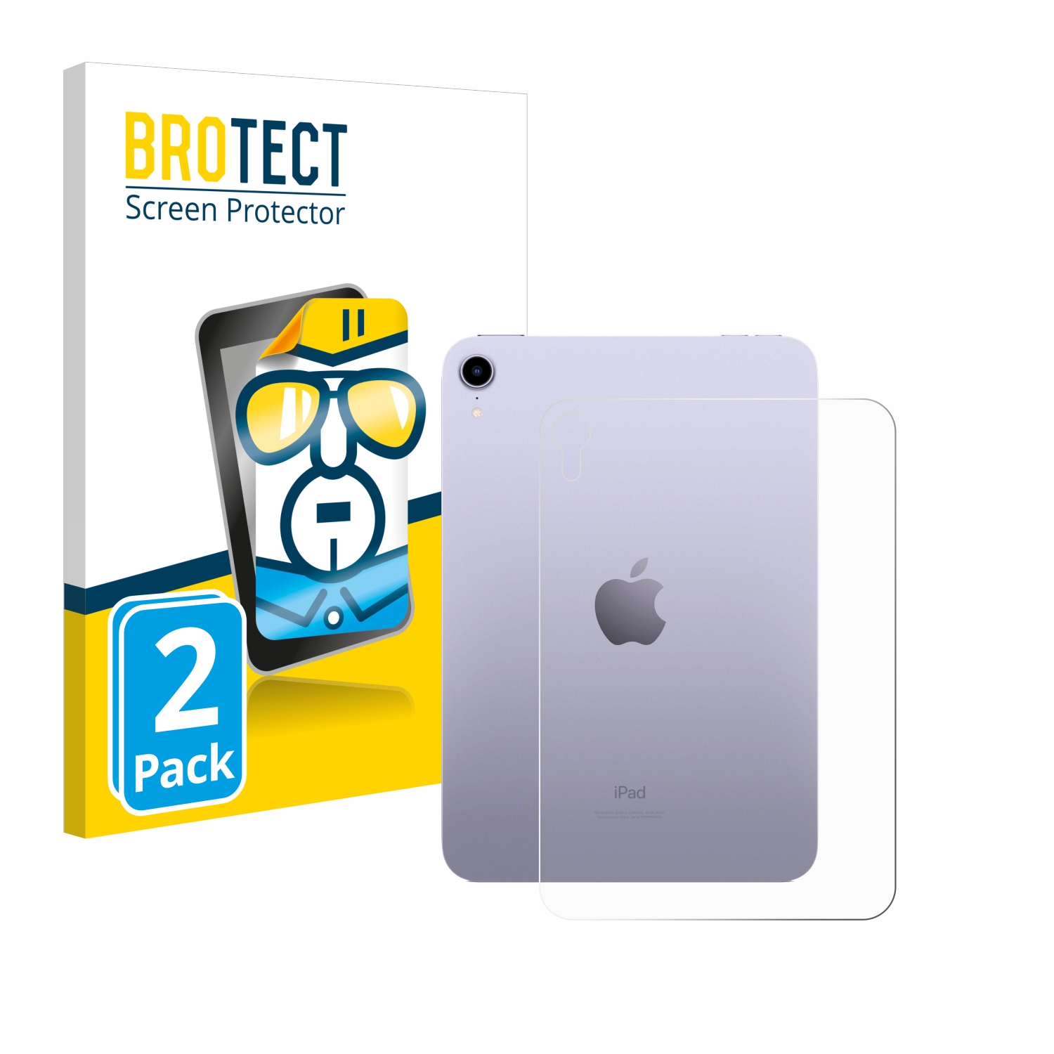 2x BROTECT Displayschutz-Folie pro Apple iPad Mini 7 WiFi 2024 (zadní strana)