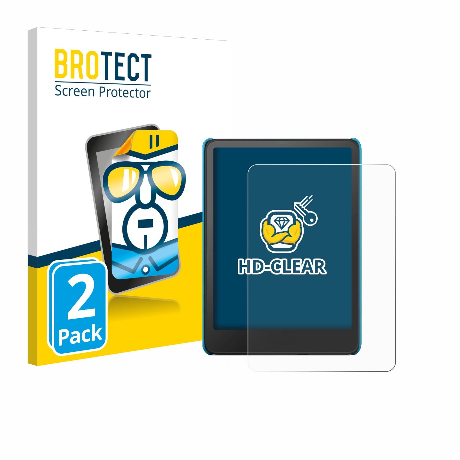 2x BROTECT Displayschutz-Folie pro Amazon Kindle Paperwhite Kids 2024