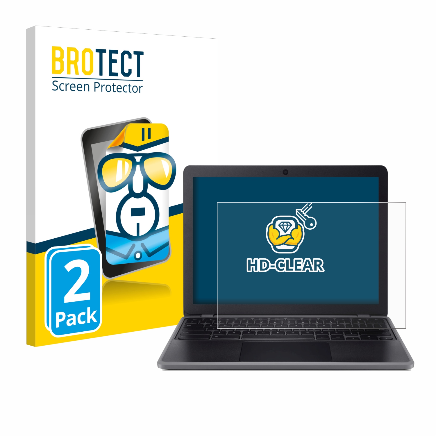 2x BROTECT Displayschutz-Folie pro Acer Chromebook 512 (C852/C852T)