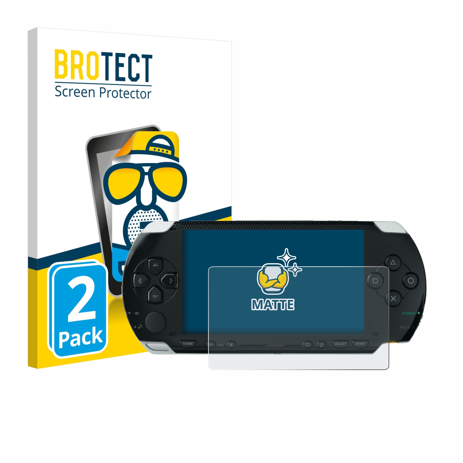 2x BROTECT Entspiegelungs-Folie pro Sony PSP 1000