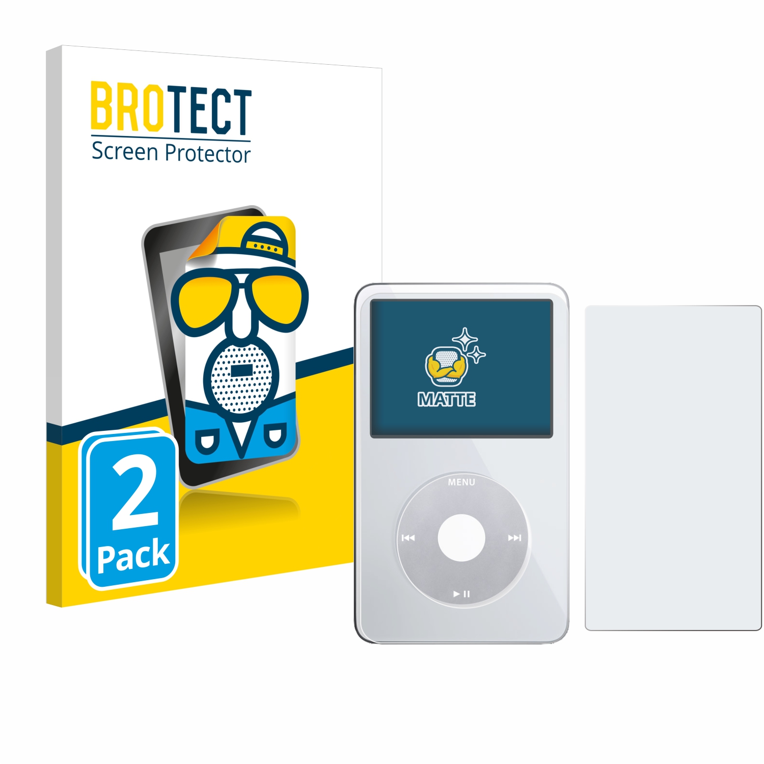 2x BROTECT Entspiegelungs-Folie pro Apple iPod Classic Video (displej+zadní strana)