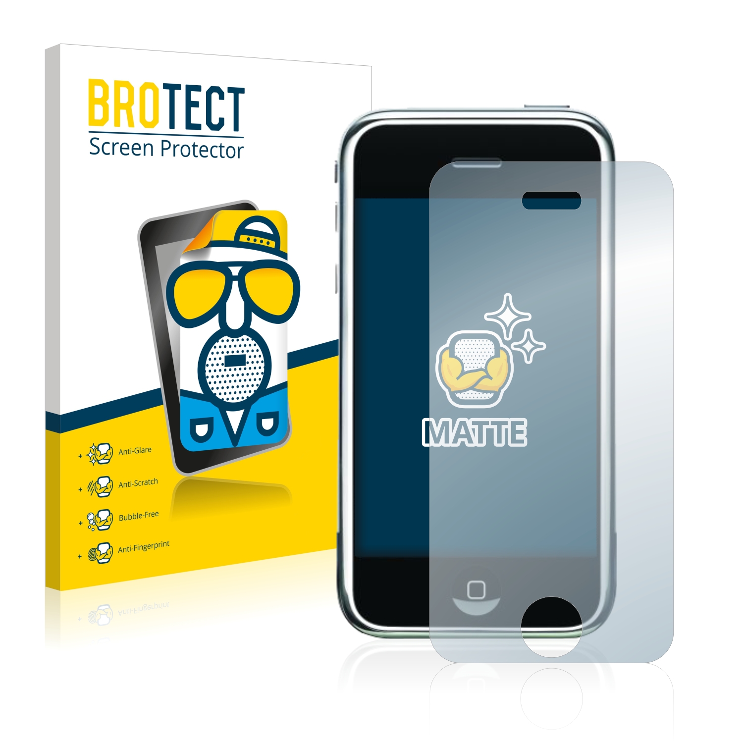 2x BROTECT Entspiegelungs-Folie pro Apple iPhone 2G