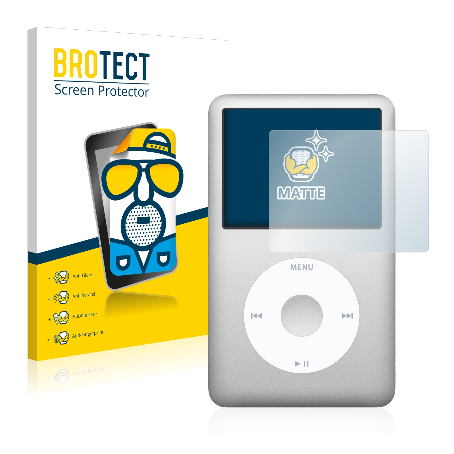 2x BROTECT Entspiegelungs-Folie pro Apple iPod Classic (6. Gen.)